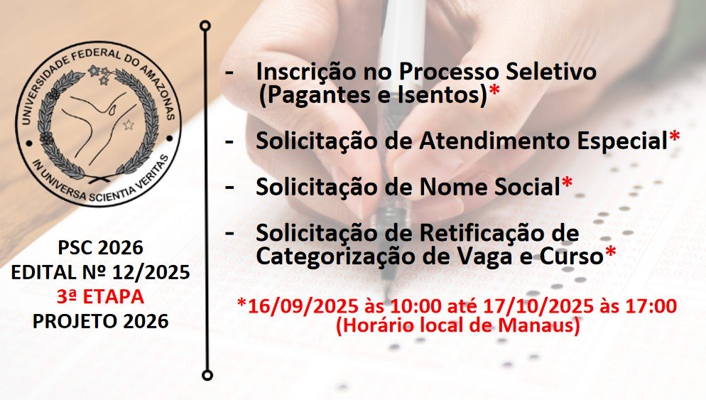 Edital 12/2025 - 3ª ETAPA - PROJETO 2026